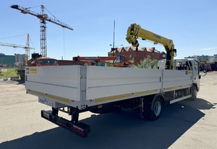 JAC N90 (9т) КМУ HYVA 3.2 E3 (3т) БОРТ АЛЮМИНИЙ 6,2×2,55×0,6 м